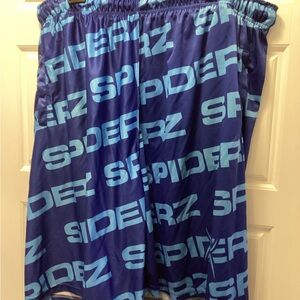 Spiderz Blue Athletic Men's Shorts